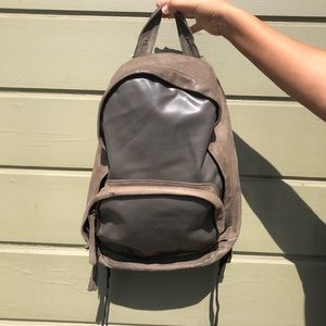 Suede + Leather Backpack